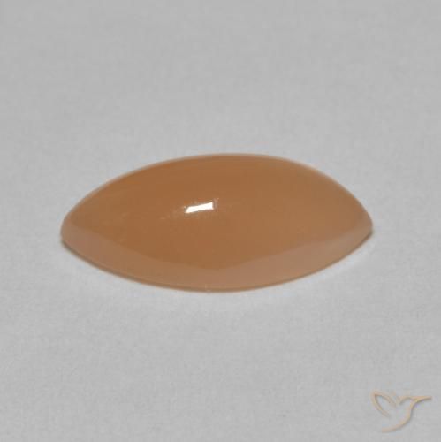 Moonstone Gemstone in 14 x 7 mm (calibrated) Size for Sale, Moonstone Stone in Medium Light-Orange Color