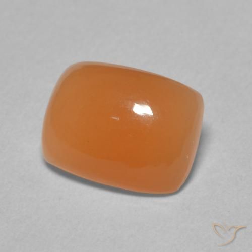 2.08 ct Orange Moonstone Stone, Natural Moonstone in Cushion Cabochon Shape for Sale