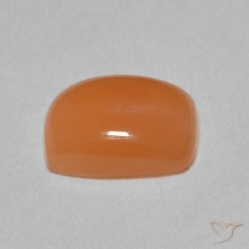 Moonstone Gemstone in 9 x 7 mm (calibrated) Size for Sale, Moonstone Stone in Light Orange Color