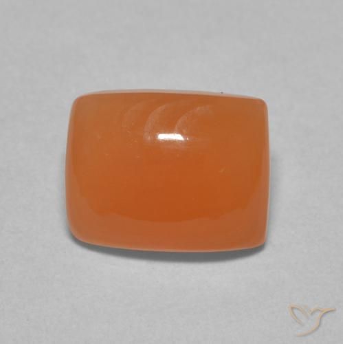 2.07ct Natural Reddish Orange Moonstone, Cushion, Translucent