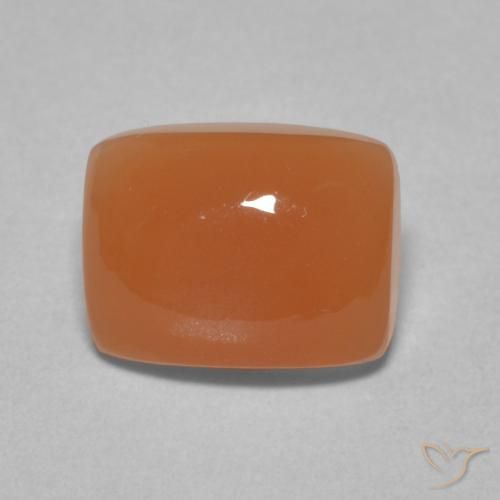 2.15ct Natural Reddish Orange Moonstone, Cushion, Translucent