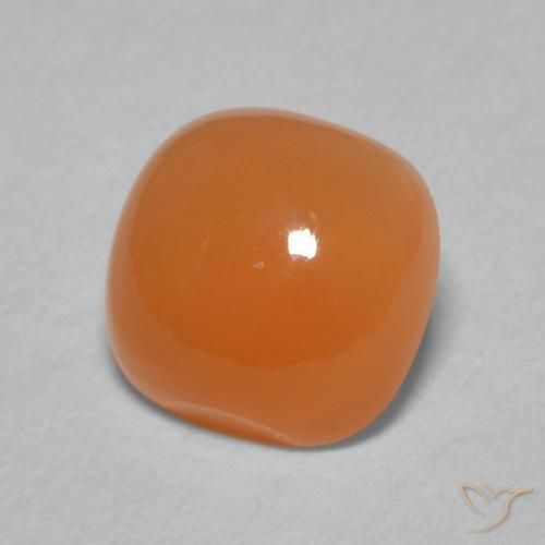 1.93 ct Orange Moonstone Stone, Natural Moonstone in Cushion Cabochon Shape for Sale