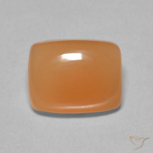 2.02ct Natural Reddish Orange Moonstone, Cushion, Translucent