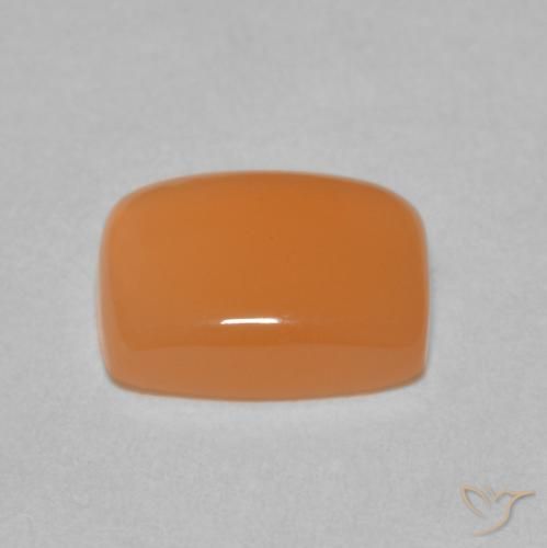 Moonstone Gemstone in 9 x 7 mm (calibrated) Size for Sale, Moonstone Stone in Reddish Orange Color