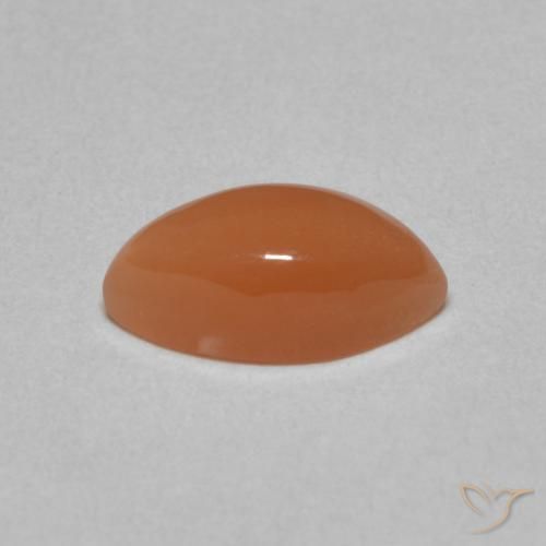 Moonstone Gemstone in 10 x 5 mm (calibrated) Size for Sale, Moonstone Stone in Reddish Orange Color