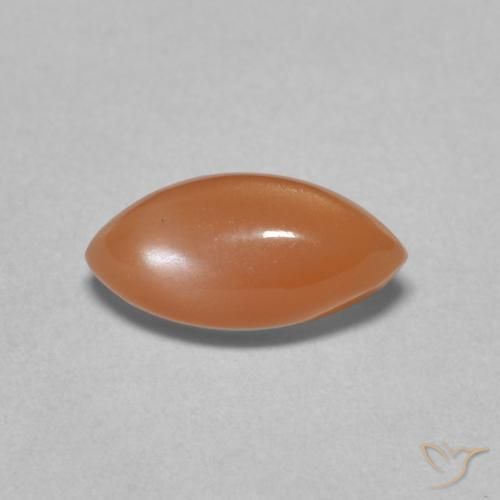 1.45ct Natural Peach Orange Moonstone, Marquise, Translucent