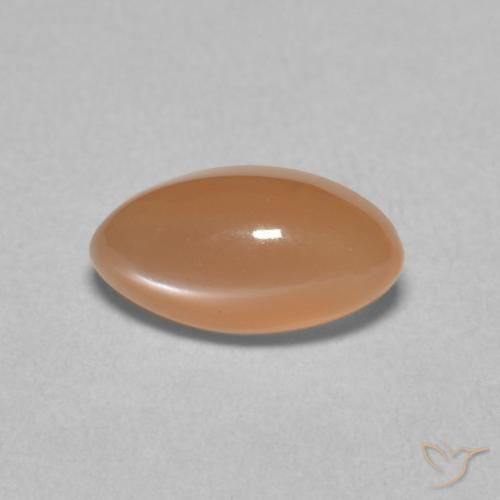 1.33ct Natural Peach Orange Moonstone, Marquise, Translucent