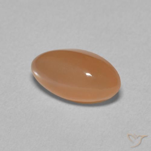 1.33 ct Orange Moonstone Stone, Natural Moonstone in Marquise Cabochon Shape for Sale
