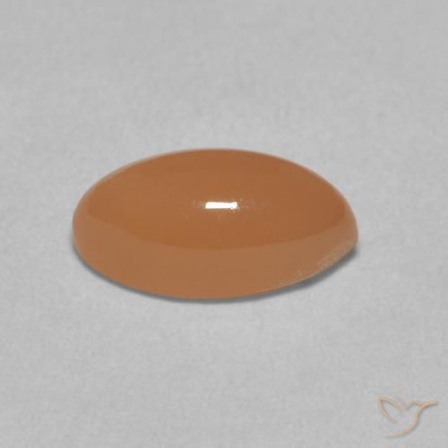 Moonstone Gemstone in 9.4 x 5.1 mm Size for Sale, Moonstone Stone in Peach Orange Color