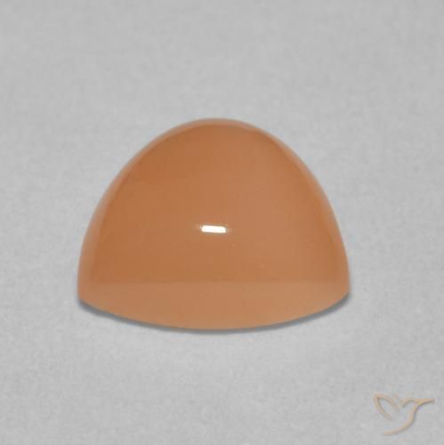 Moonstone Gemstone in 8 x 8 mm (calibrated) Size for Sale, Moonstone Stone in Cantaloupe Orange Color