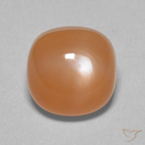 2.36ct Natural Light Orange Moonstone, Cushion, Translucent
