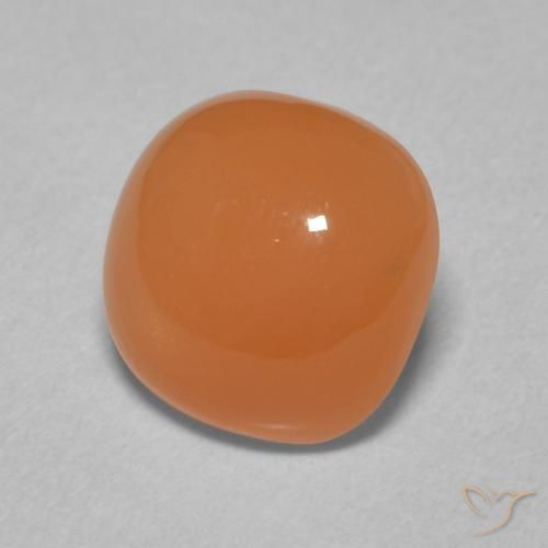 2.00 ct Orange Moonstone Stone, Natural Moonstone in Cushion Cabochon Shape for Sale