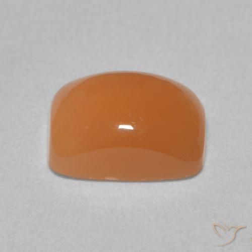Moonstone Gemstone in 9 x 7 mm (calibrated) Size for Sale, Moonstone Stone in Peach Orange Color