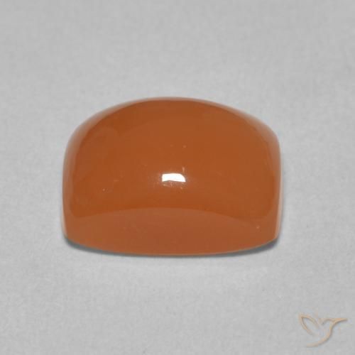 Moonstone Gemstone in 9 x 7 mm (calibrated) Size for Sale, Moonstone Stone in Medium Orange Color