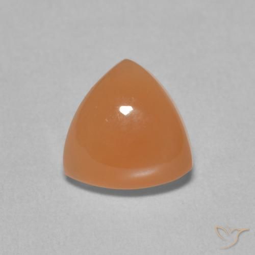 1.71ct Natural Reddish Orange Moonstone, Trillion, Translucent