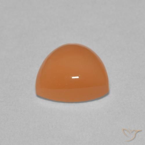 Moonstone Gemstone in 8 x 8 mm (calibrated) Size for Sale, Moonstone Stone in Reddish Orange Color