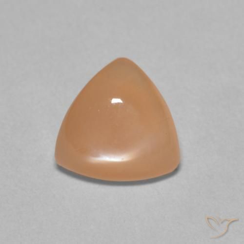 1.50ct Natural Peach Orange Moonstone, Trillion, Translucent