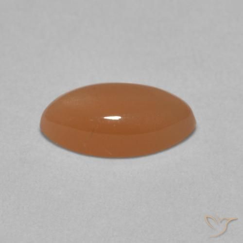 Moonstone Gemstone in 10.1 x 5.3 mm Size for Sale, Moonstone Stone in Pale Cantaloupe Orange Color