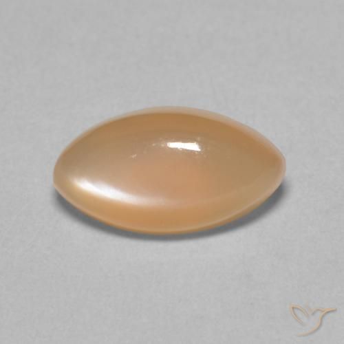 1.62ct Natural Peach Orange Moonstone, Marquise, Translucent