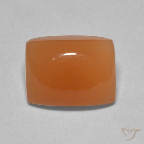 2.26ct Natural Reddish Orange Moonstone, Cushion, Translucent