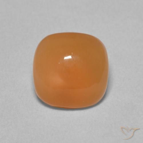 2.00ct Natural Light Orange Moonstone, Cushion, Translucent