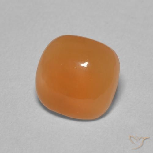2.00 ct Orange Moonstone Stone, Natural Moonstone in Cushion Cabochon Shape for Sale