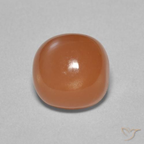 2.43ct Natural Deep Orange Moonstone, Cushion, Translucent