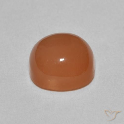 Moonstone Gemstone in 8 x 8 mm (calibrated) Size for Sale, Moonstone Stone in Deep Orange Color
