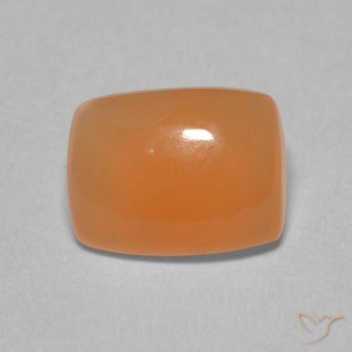 2.05ct Natural Medium Orange Moonstone, Cushion, Translucent