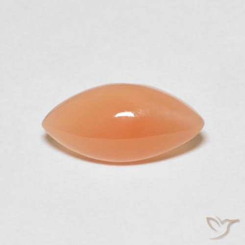2.48ct Natural Light Orange Moonstone, Marquise, Translucent