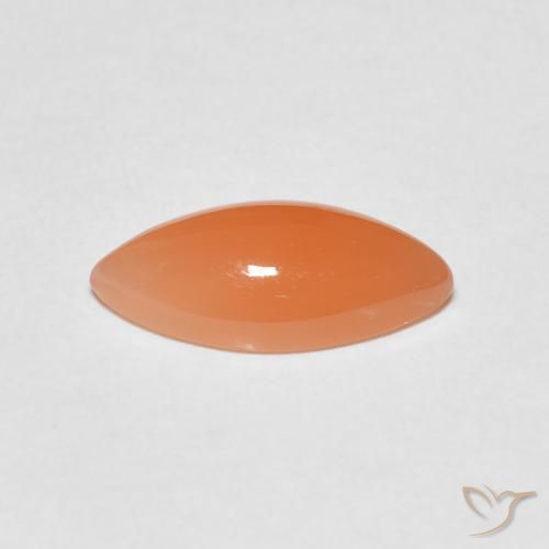 Moonstone Gemstone in 14 x 7 mm (calibrated) Size for Sale, Moonstone Stone in Light Orange Color