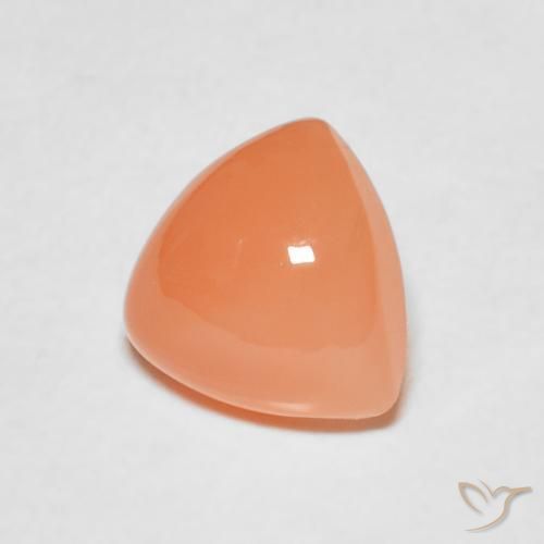 1.80 ct Orange Moonstone Stone, Natural Moonstone in Trillion Cabochon Shape for Sale