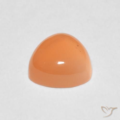 Moonstone Gemstone in 8 x 8 mm (calibrated) Size for Sale, Moonstone Stone in Medium Light-Orange Color