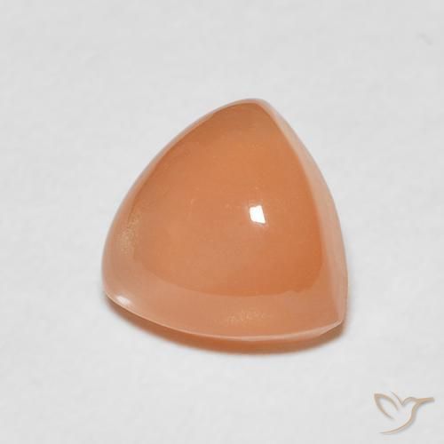 1.98 ct Orange Moonstone Stone, Natural Moonstone in Trillion Cabochon Shape for Sale