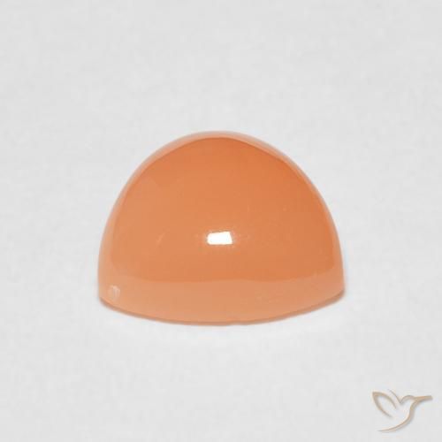 Moonstone Gemstone in 8 x 8 mm (calibrated) Size for Sale, Moonstone Stone in Peach Orange Color