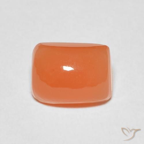 2.26ct Natural Deep Orange Moonstone, Cushion, Translucent