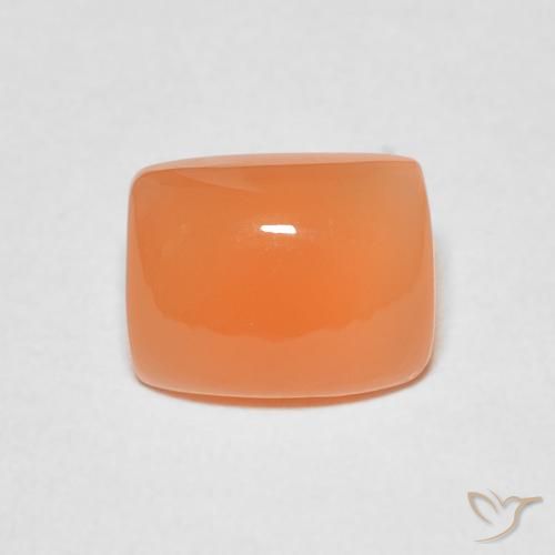2.17ct Natural Reddish Orange Moonstone, Cushion, Translucent