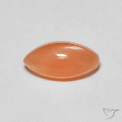 1.09ct Natural Light Orange Moonstone, Marquise, Translucent