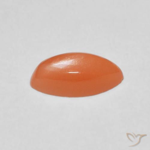 Moonstone Gemstone in 10 x 5 mm (calibrated) Size for Sale, Moonstone Stone in Light Orange Color