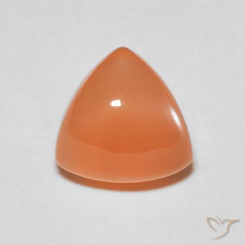 2.04ct Natural Reddish Orange Moonstone, Trillion, Translucent