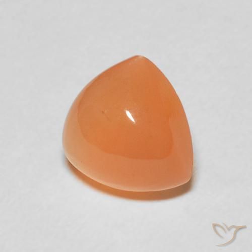 1.94 ct Orange Moonstone Stone, Natural Moonstone in Trillion Cabochon Shape for Sale