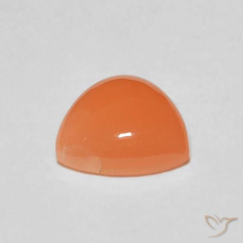 Moonstone Gemstone in 8 x 8 mm (calibrated) Size for Sale, Moonstone Stone in Medium Orange Color