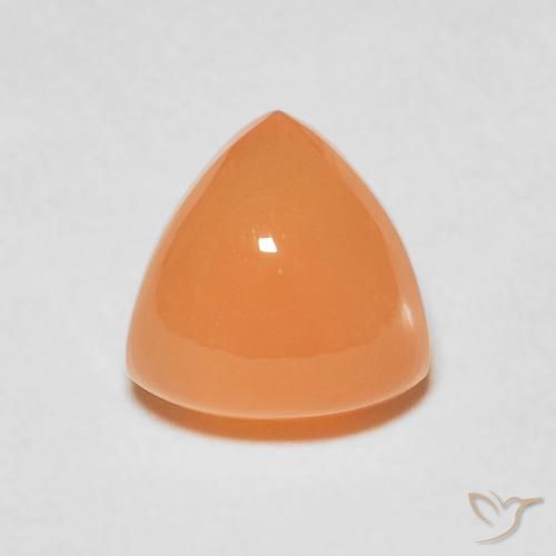 2.02ct Natural Light Orange Moonstone, Trillion, Translucent
