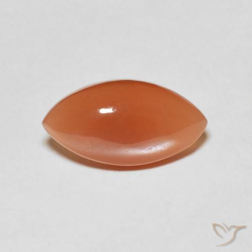 2.80ct Natural Medium Orange Moonstone, Marquise, Translucent