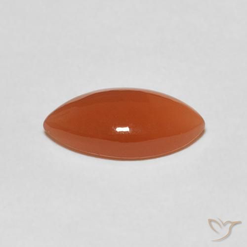 Moonstone Gemstone in 14 x 7 mm (calibrated) Size for Sale, Moonstone Stone in Medium Orange Color