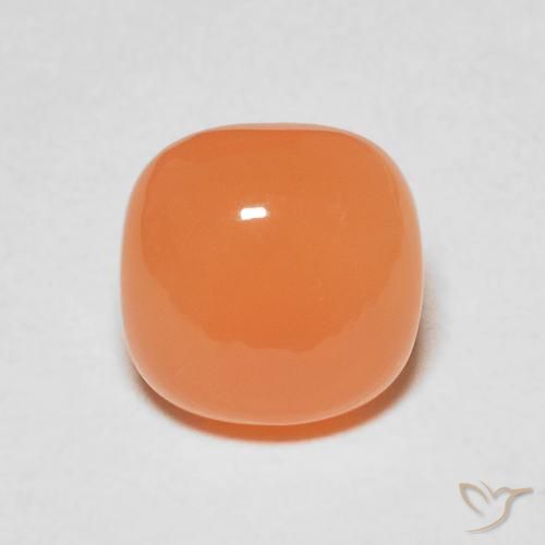 2.17ct Natural Light Orange Moonstone, Cushion, Translucent