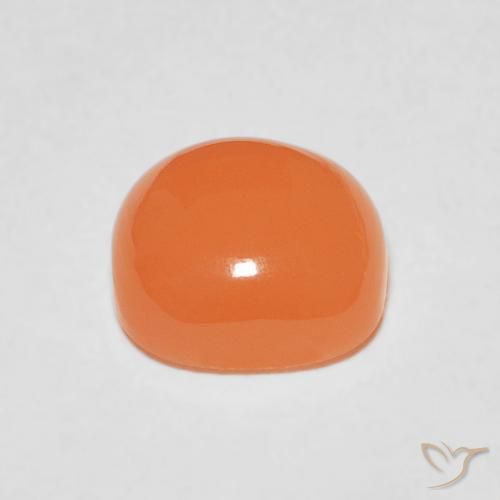 Moonstone Gemstone in 8 x 8 mm (calibrated) Size for Sale, Moonstone Stone in Light Orange Color