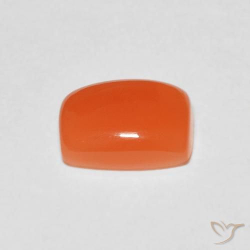 Moonstone Gemstone in 9 x 7 mm (calibrated) Size for Sale, Moonstone Stone in Warm Apricot Orange Color