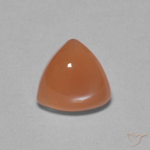1.61ct Natural Deep Orange Moonstone, Trillion, Translucent
