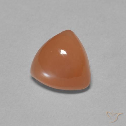 1.61 ct Orange Moonstone Stone, Natural Moonstone in Trillion Cabochon Shape for Sale